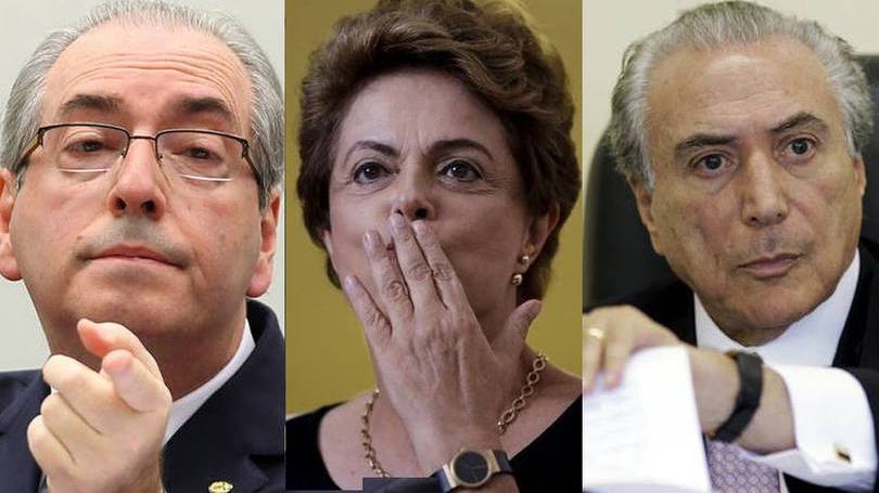 Em que pé estão os processos contra Cunha, Dilma e Temer